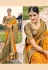 Silk Saree with blouse in Mustard colour 5310