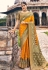 Silk Saree with blouse in Mustard colour 5310