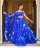 Bollywood Model Floral Ruffle Blue color lehenga