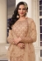 Net embroidered palazzo suit in Beige colour 3402