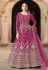 Net long Anarkali suit in Magenta colour 3206