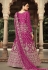 Net long Anarkali suit in Magenta colour 3206