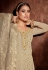Georgette pant style suit in Beige colour 2205