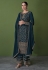 Faux georgette embroidered pakistani suit in Teal colour 151E