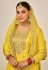 Chinon pakistani suit in Yellow colour 1496