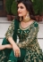 Net embroidered pakistani suit in Green colour 2067