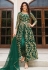Net embroidered pakistani suit in Green colour 2067