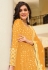 Georgette center slit Anarkali suit in Orange colour 2071E