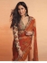 Bollywood Katrina Kaif inspired Sabyasachi Orange net saree