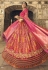 Banarasi silk circular lehenga choli in Magenta colour 5407
