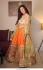 Bollywood Model Orange paithani silk wedding lehenga