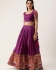 Bollywood Model Purple paithani silk wedding lehenga