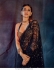 Bollywood Kriti Sanon Inspired Black sequins net saree