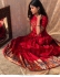 Bollywood Model Red banarasi silk wedding gown