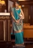 Blue silk saree with blouse 271001