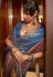 Blue silk saree with blouse 271008