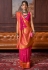 Magenta silk saree with blouse 271002