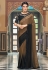 Brown silk saree with blouse 1015