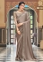 Grey silk saree with blouse 1003
