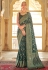 Green silk saree with blouse 485C