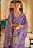 Silk Saree with blouse in Light purple colour 526E