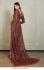 Bollywood Model Manish Malhotra Inspired Maroon georgette sequins saree