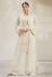 Off white georgette palazzo suit 2001