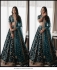 Bollywood Sabyasachi Inspired Velvet Teal wedding lehenga