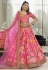 Art silk floral lehenga choli in Pink colour 7513