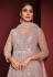 Net abaya style Anarkali suit in Light pink colour 7952