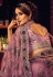 Net Saree with blouse in Light purple colour 6706