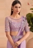 Silk designer Saree with blouse in Light purple colour 7305