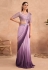 Silk designer Saree with blouse in Light purple colour 7305