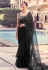 Georgette Saree with blouse in Black colour 48002