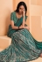 Satin crepe Saree with blouse in Sea green colour 22907
