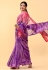 Cotton half n half Saree in Purple colour 405