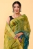 Cotton Saree with blouse in Light green colour 406