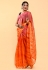 Cotton Saree with blouse in Pink colour 404