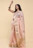 Cotton Saree with blouse in Light pink colour 505