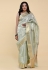 Cotton Saree with blouse in Pista green colour 506
