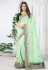 Silk Saree with blouse in Light green colour 6911