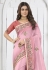 Silk Saree with blouse in Pink colour 6908