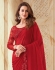 Glam Silk Saree with blouse in red color