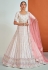 Georgette a line lehenga choli in Off white colour 57003