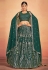 Georgette readymade circular lehenga choli in Green colour 65004