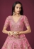 Silk circular lehenga choli in Pink colour 7812