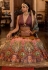 Silk circular lehenga choli in Purple colour 1153