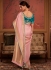 Pink Dola Silk Wedding Wear Embroidery Work Saree MAHARANI 186