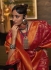 Red Silk Wedding Wear Weaving Saree KARZOESILK 252006