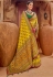 Yellow banarasi silk festival wear saree 6901
